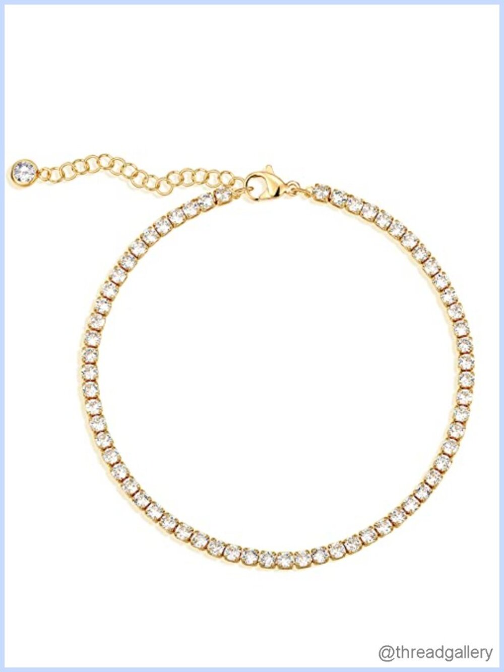 Dainty 14K Gold Plated Anklet Adjustable Beaded Ankle Bracelet